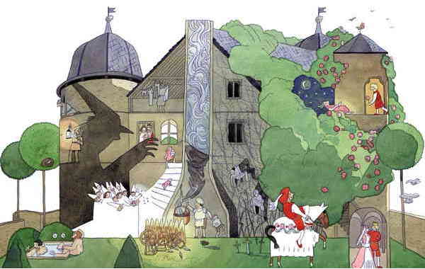 Illustration zu 'Dornröschen war ein schönes Kind' von Markus Lefrançois