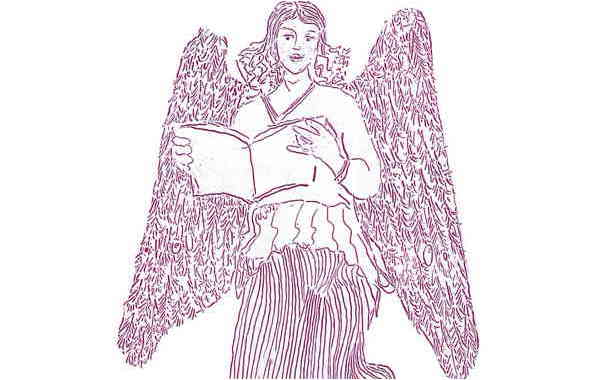 Illustration zu 'Hört, der Engel helle Lieder' von Frank Walka