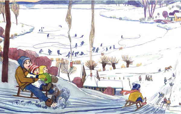 Illustration zu 'A, a, a, der Winter, der ist da' von Markus Lefrancois