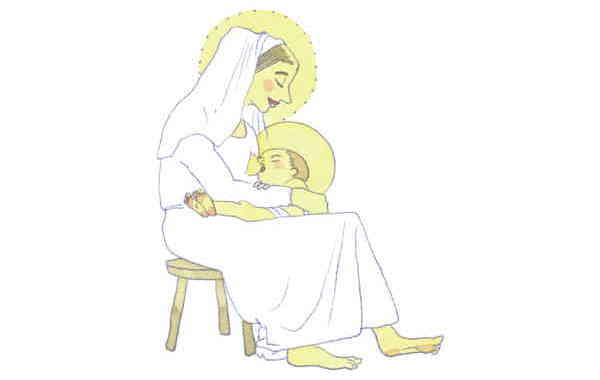 Illustration zu 'Mary had a baby' von Markus Lefrancois