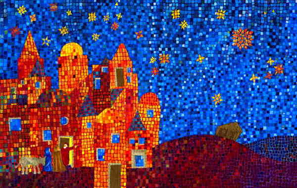 Illustration zu 'Maria die zoude naar Bethlehem gaan' von Frank Walka