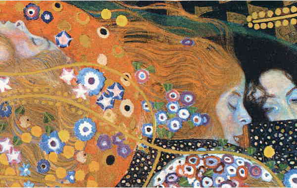 Illustration zu 'Awake, sweet love' von Gustav Klimt