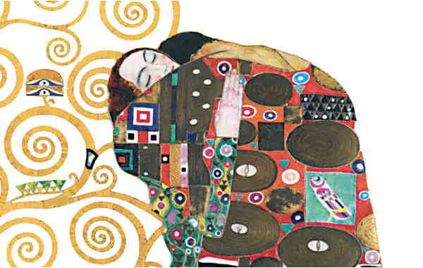 Illustration zu 'Liebeszauber' von Gustav Klimt