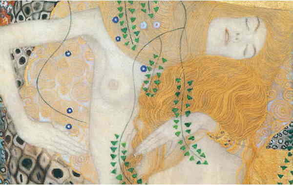 Illustration zu 'Weiß mir ein Blümlein blaue' von Gustav Klimt