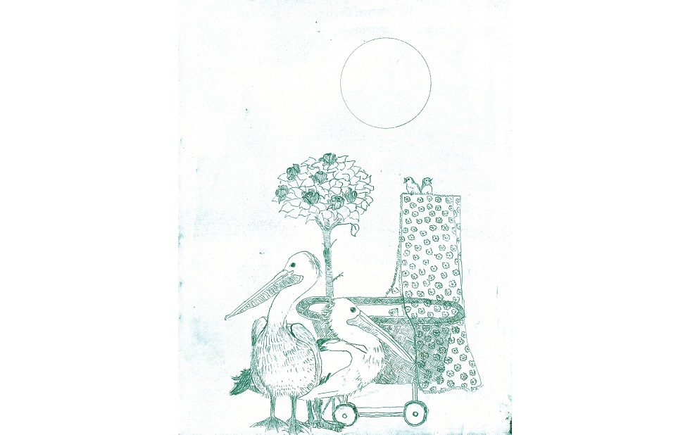 Illustration zu »Wie sich der Äuglein kindlicher Himmel« von Frank Walka