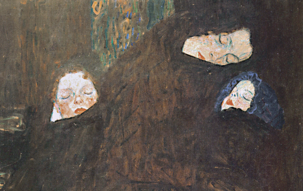 Illustration zu »My Bonnie is over the ocean« von Gustav Klimt