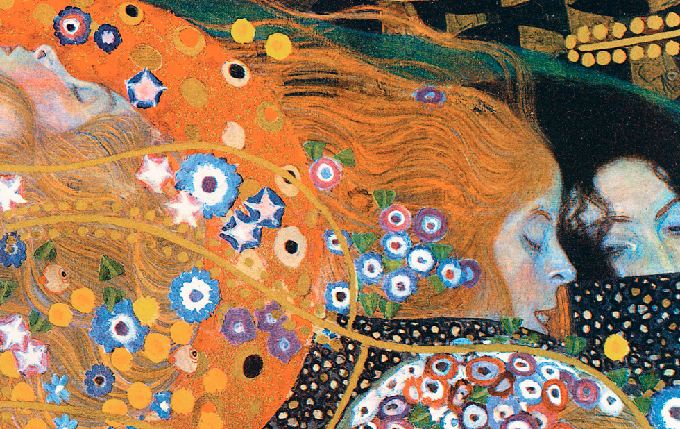 Illustration zu »Awake, sweet love« von Gustav Klimt