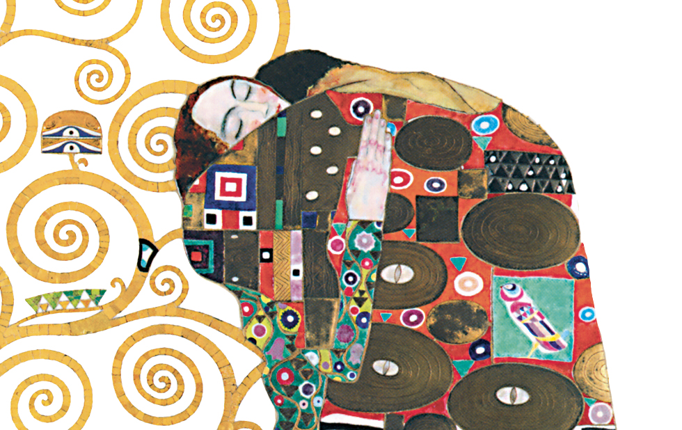 Illustration zu »Liebeszauber« von Gustav Klimt