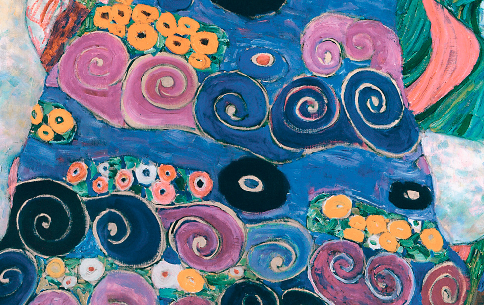 Illustration zu »Lieblich hat sich gesellet« von Gustav Klimt