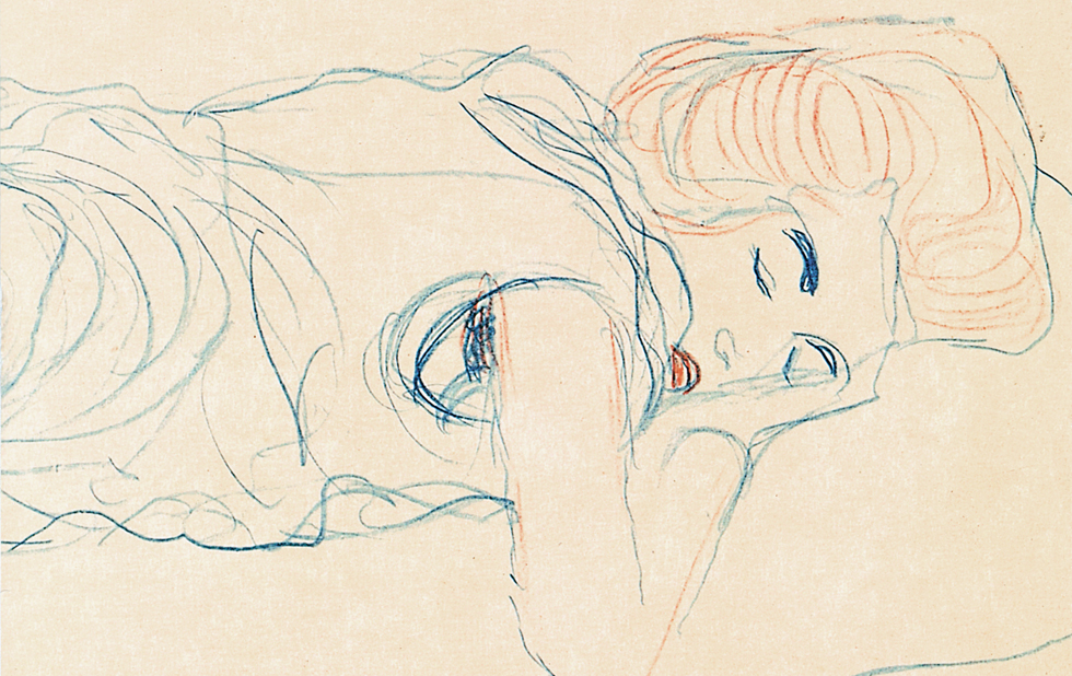 Illustration zu »Üskudar'a gider iken / Auf dem Weg nach Üsküdar« von Gustav Klimt