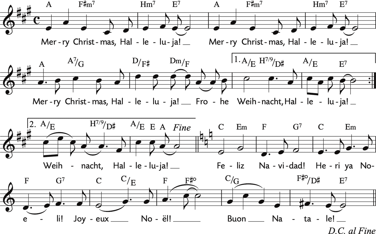 Noten 'Merry Christmas, Halleluja!'